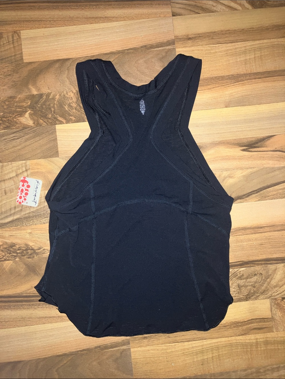 Free People movement Tempo Silver Lining Black tank top women’s Sz M NWT